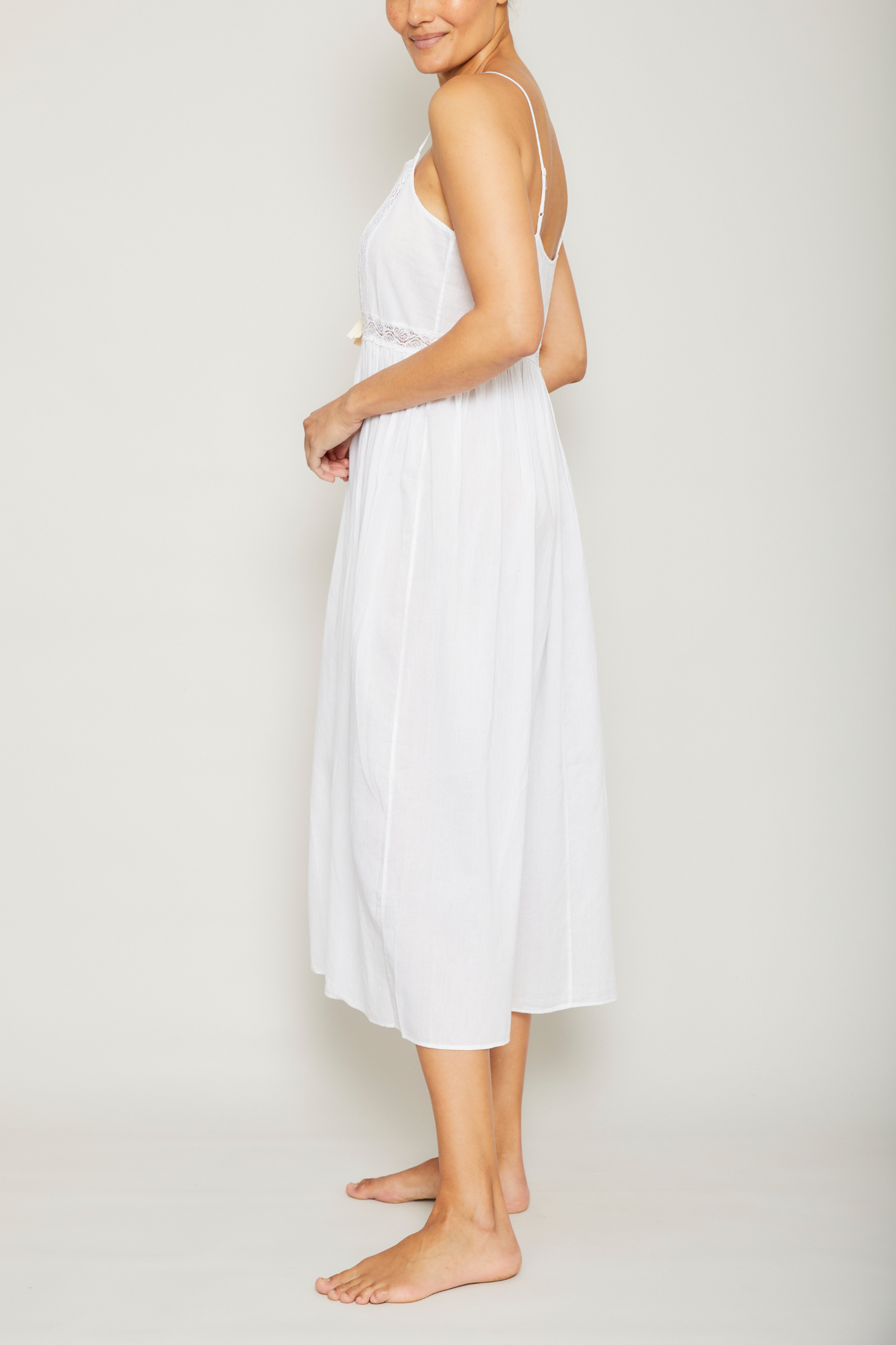 Embroidered Lace Nightgown
