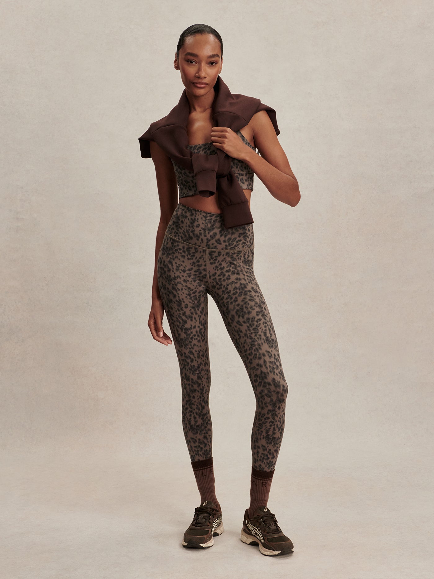 Varley - Freesoft High Rise Legging 28 - Brown Contrast Cheetah