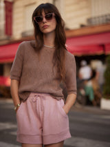 Varley - Agathe Knit Top - Brownie