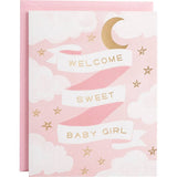 Welcome Baby Girl Baby Card