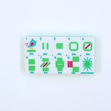 My Fair Mahjong - Crystal Confetti Lemon-Lime | Mahjong with a Sprinkle of Color and Joy | 1.25" x 0.9" x 0.7"