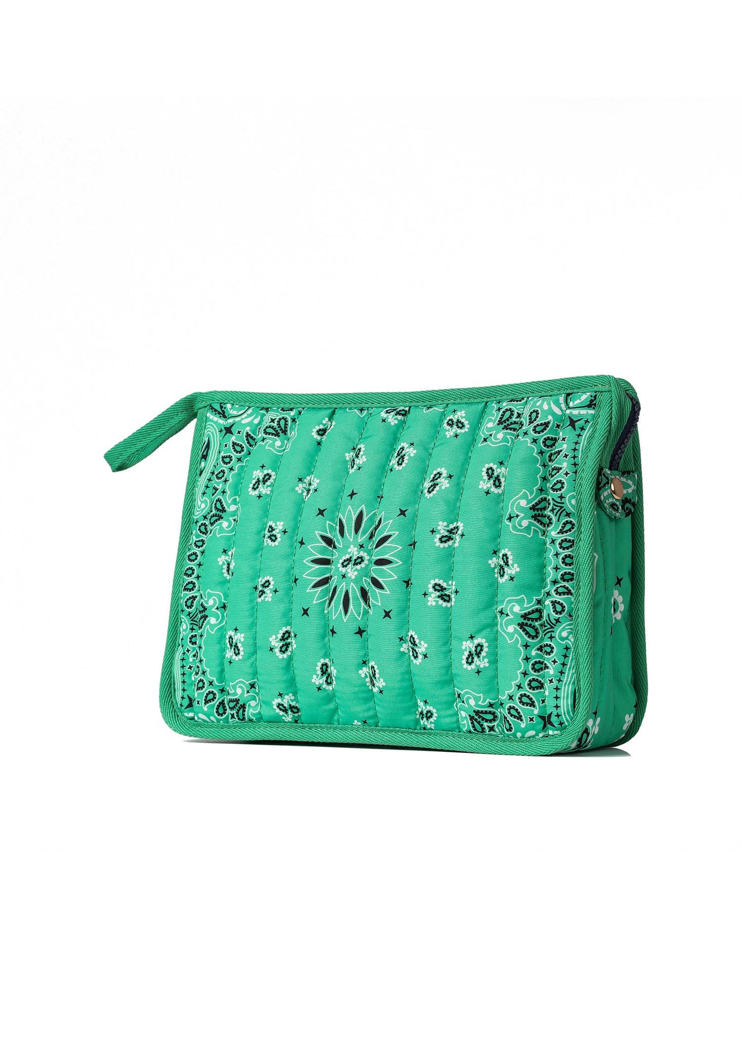 Haute Shore - Bandana Print Pouch -Beau Kelly Green