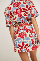 Cara Cara - Calvia Shirt - Fleur Crest Ivory