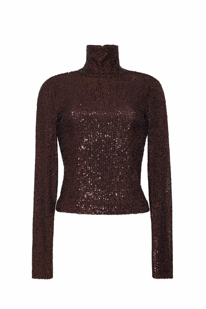 Brown Sequin