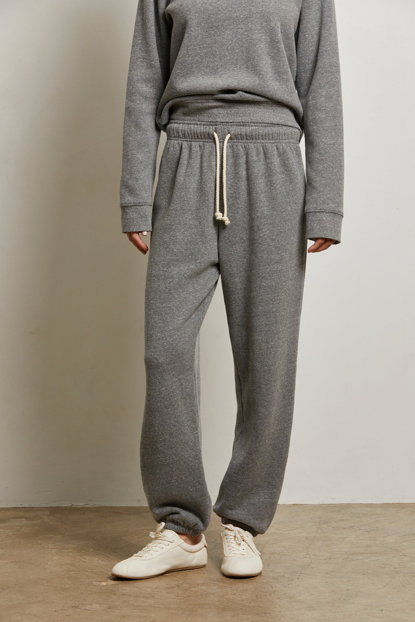 PerfectWhiteTee - Michelle Cotton Fleece Jogger - Dark Heather Grey