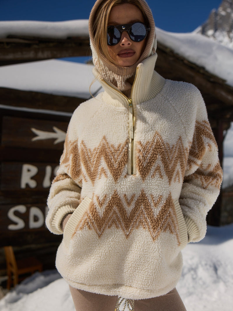 Varley - Hendrik Half-Zip Sherpa - Egret