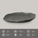 Shallow Bio Oval Platter Medium Set of 4