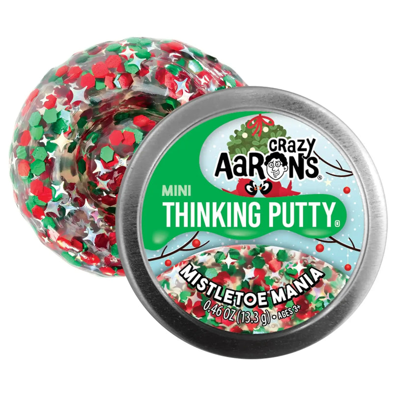 Crazy Aaron's - Mini Mistletoe Mania - 2" Thinking Putty Tin