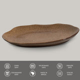 Shallow Bio Oval Platter Medium Set of 4