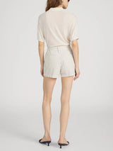 The Cruise Short in Flax Stripe, view 4