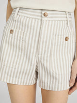 The Cruise Short in Flax Stripe, view 2