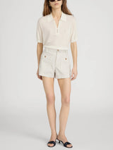 The Cruise Short in Flax Stripe