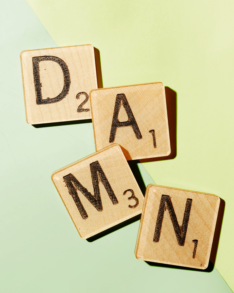 Damn Scrabble Tiles | Set of 4 Coasters