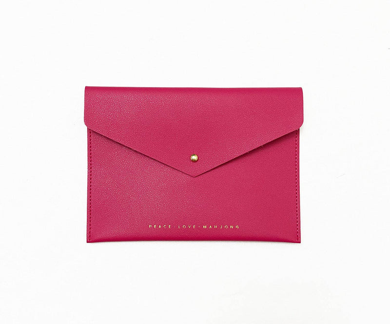 Peace Love Mahjong - Card Clutch