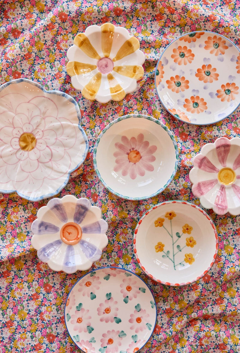 Hand-Painted Cake Plate