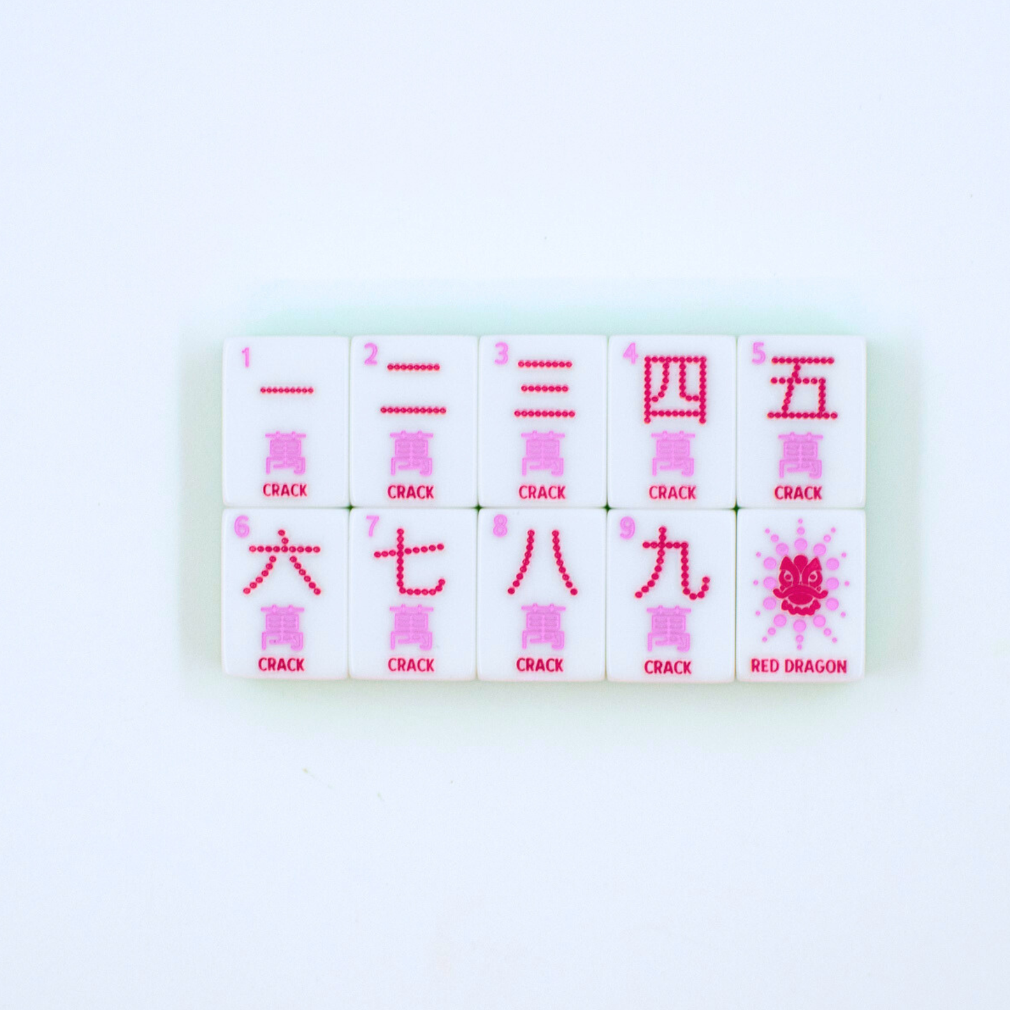 My Fair Mahjong - Crystal Confetti Lemon-Lime | Mahjong with a Sprinkle of Color and Joy | 1.25" x 0.9" x 0.7"