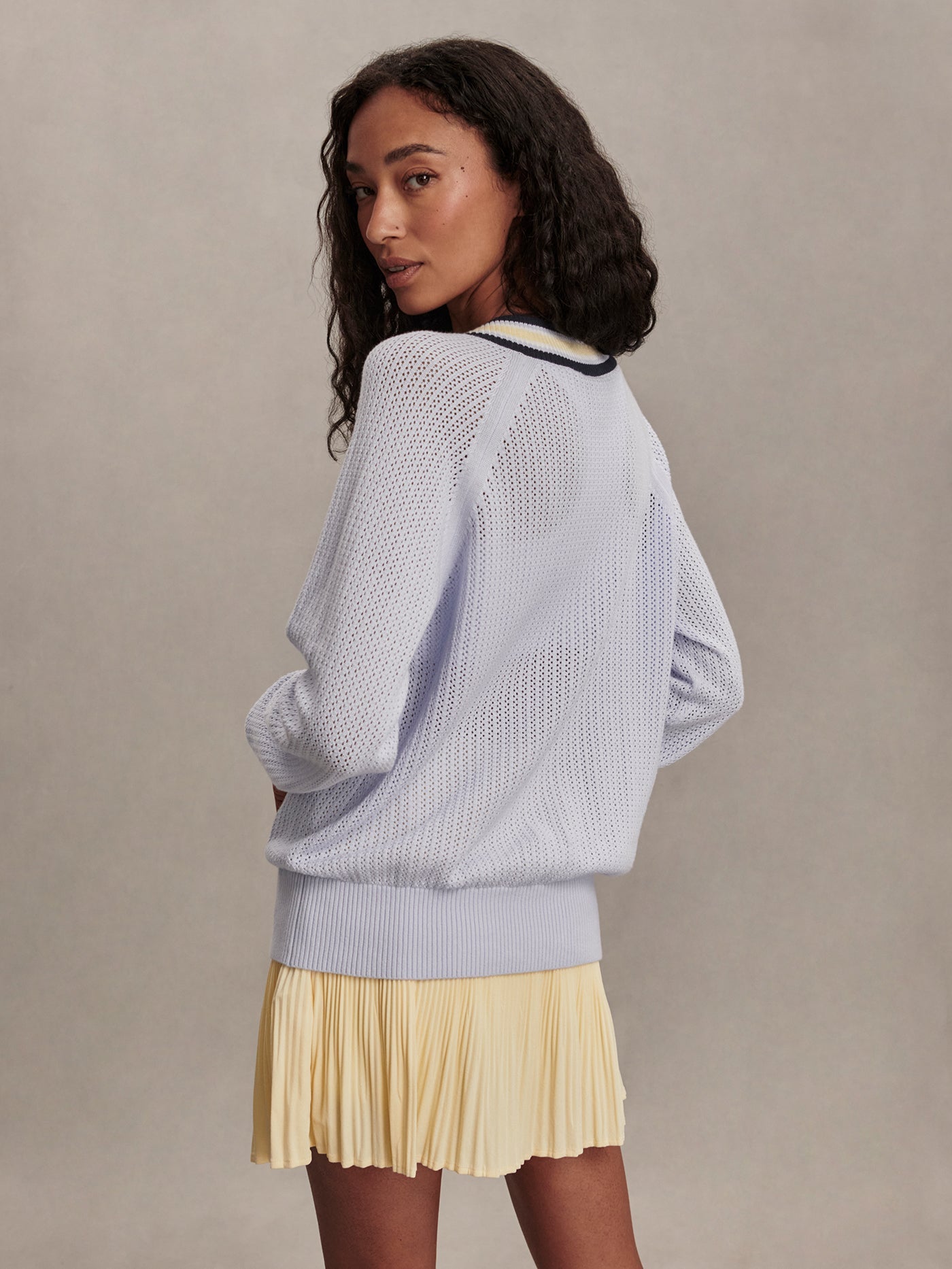 Varley - Maurice V Neck Sweater - Xenon Blue