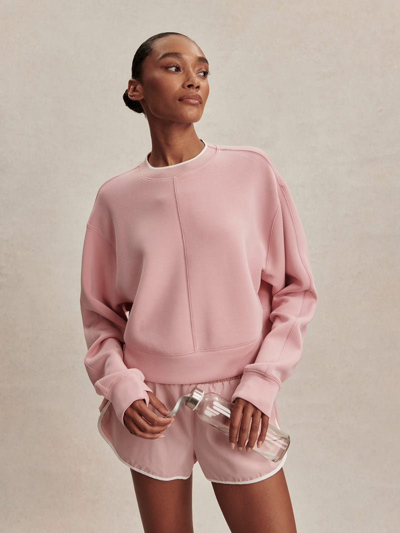 Varley - Tasmin Cropped Sweat - Zephyr Mauve