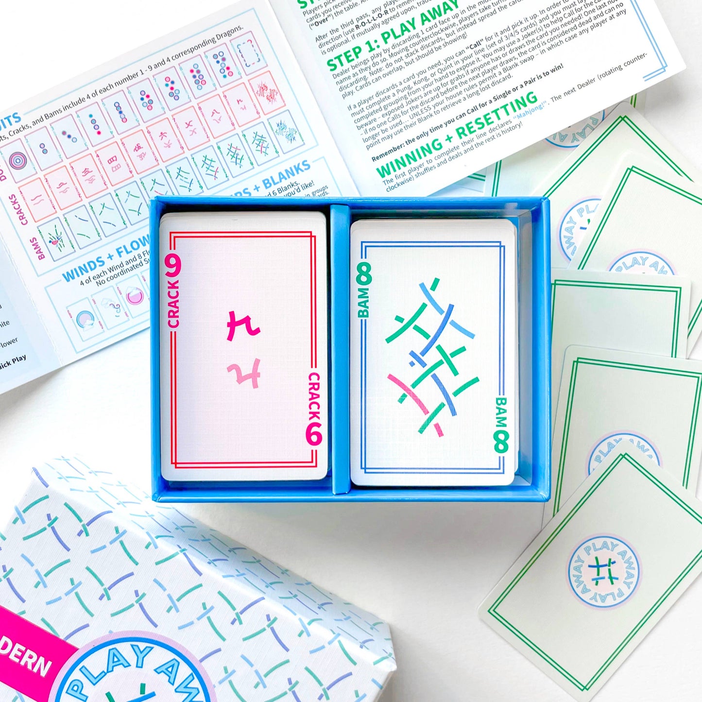 Play Away Cards - Play Away Mahjong - Modern Playing Card Deck