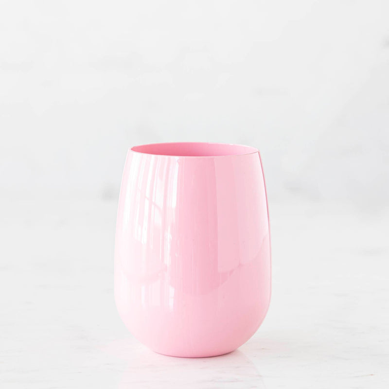 Unbreakable Stemless Wine Glass - Pink
