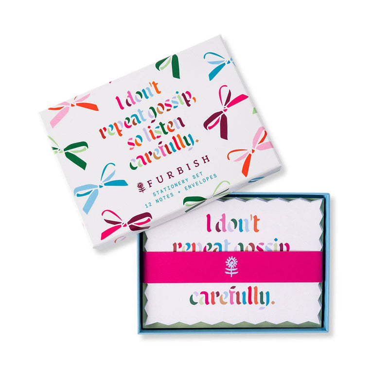 Furbish Studio - Gossip Stationery - Set of 12