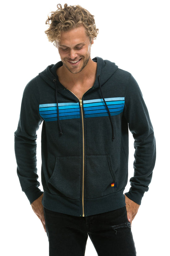 5 Stripe Zip Hoodie