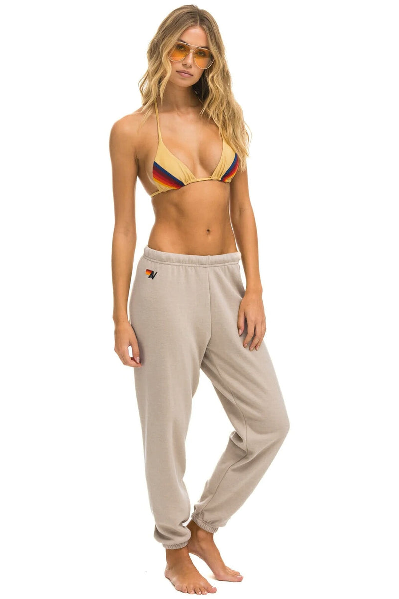 Aviator Nation - 5 Stripe Sweatpants - Sand // Tan