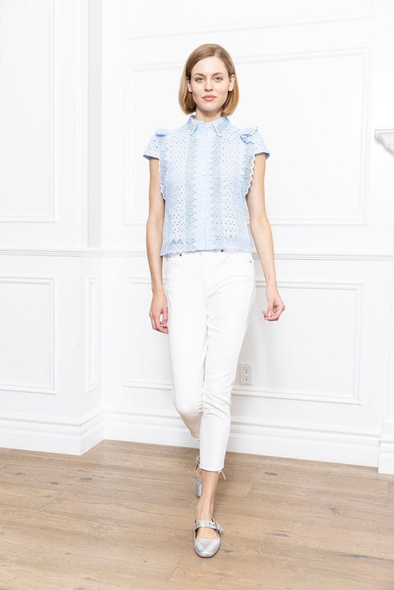 Zero Degrees Celsius - Lace Eyelet Blouse