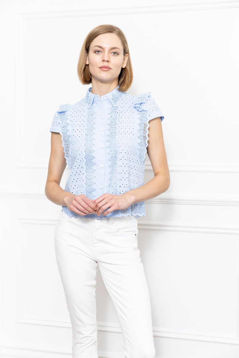 Zero Degrees Celsius - Lace Eyelet Blouse