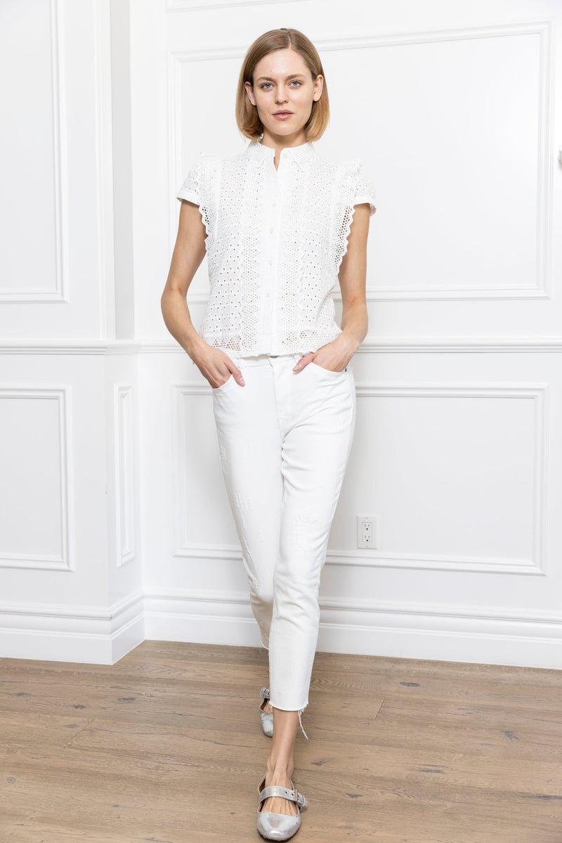 Zero Degrees Celsius - Lace Eyelet Blouse