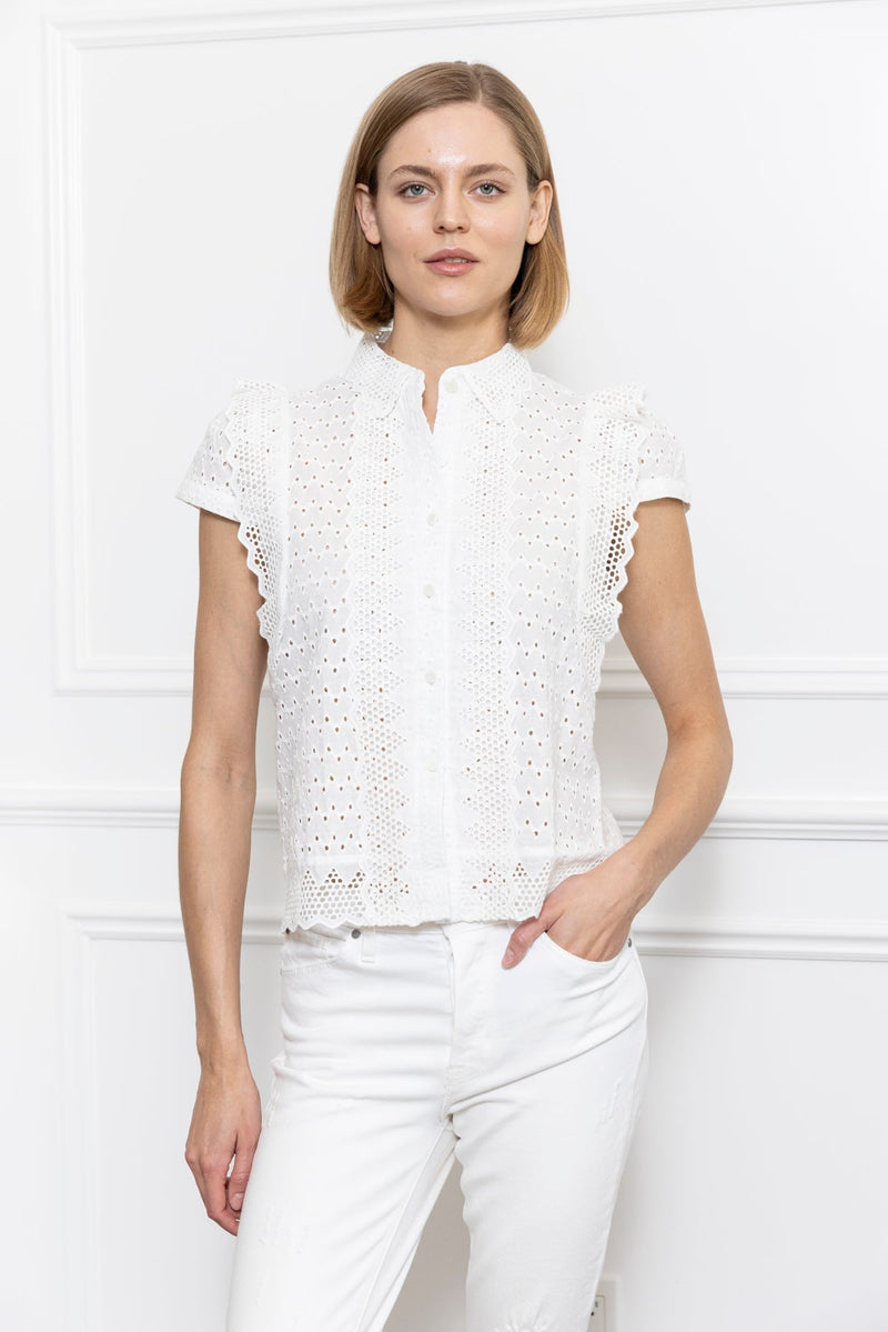 Zero Degrees Celsius - Lace Eyelet Blouse