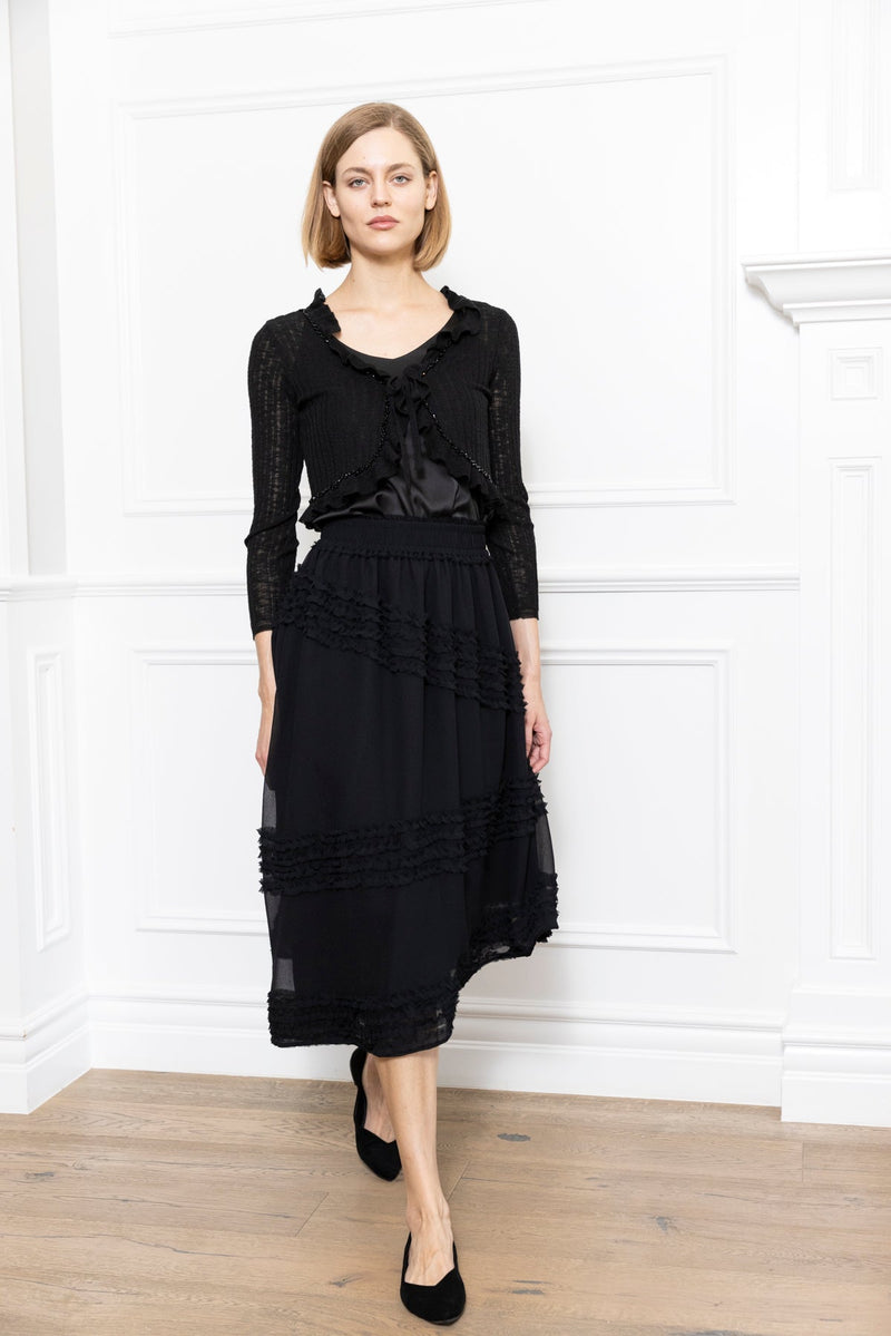 Zero Degrees Celsius - Ruffle Skirt - Black