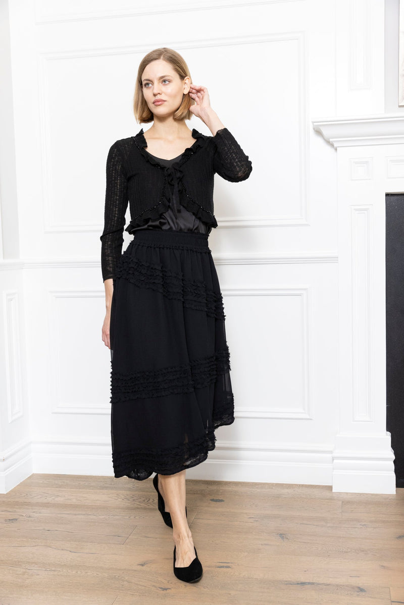 Zero Degrees Celsius - Ruffle Skirt - Black