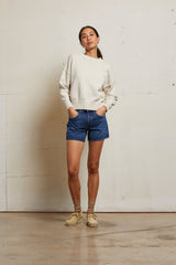 PerfectWhiteTee - Janet Cotton Crewneck Sweater - Sugar