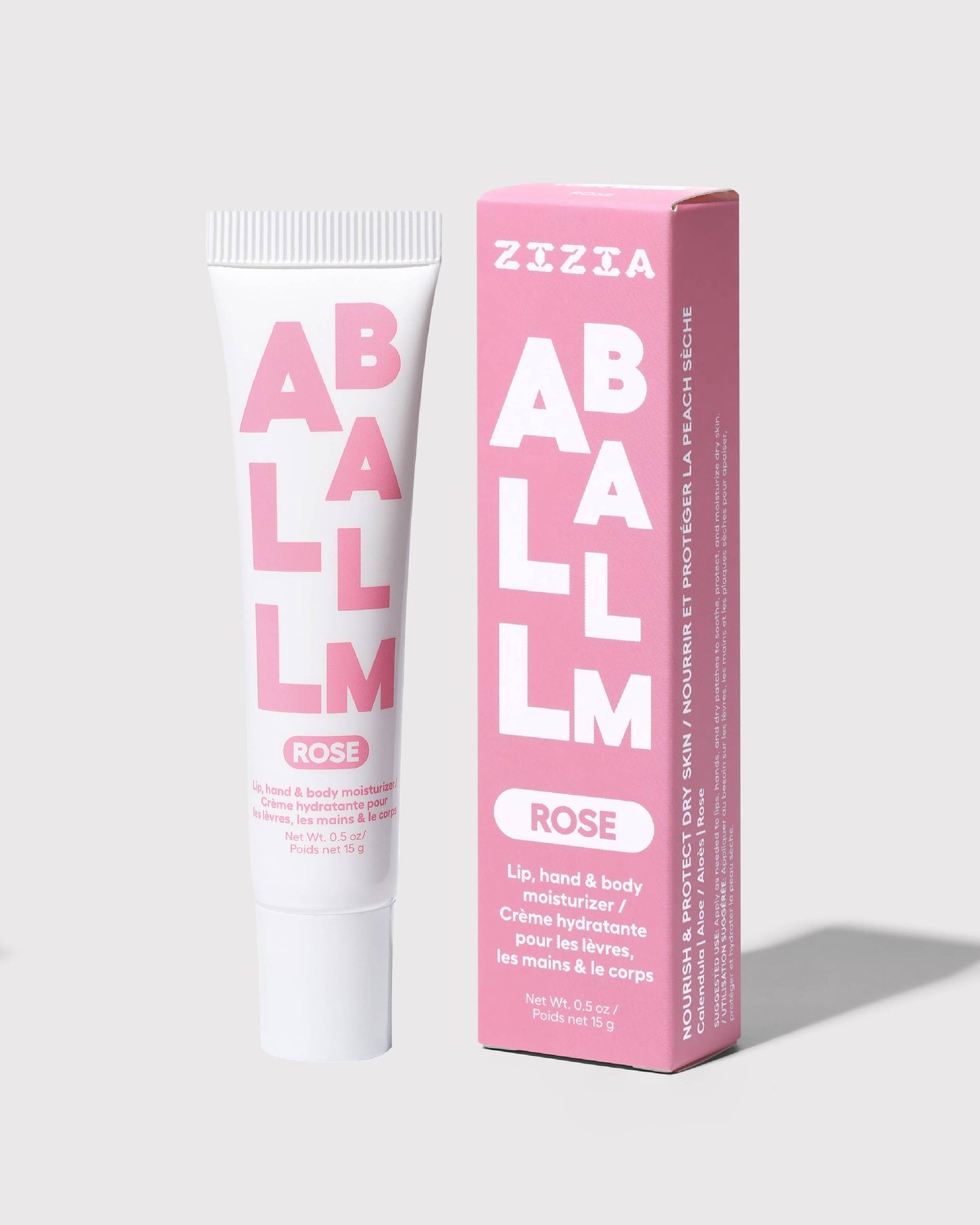 Zizia All Balm Tube - Rose Hand & Lip Balm