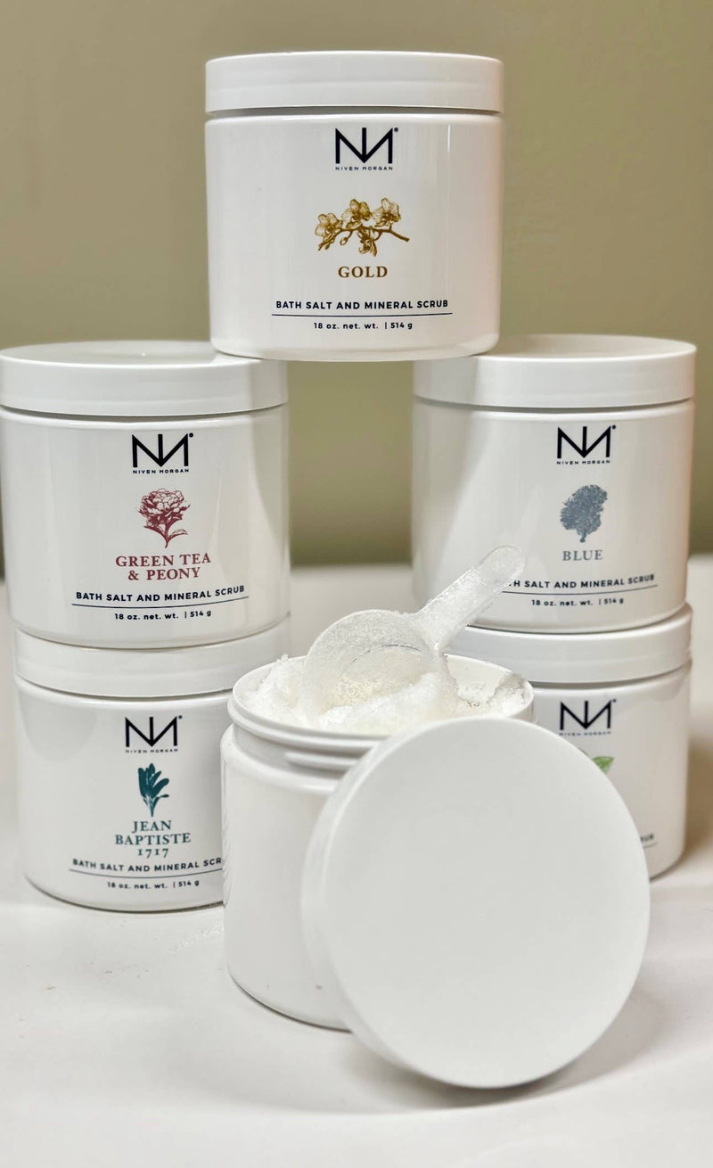 Niven Morgan - Bath Salt & Mineral Scrub - Lavender & Mint