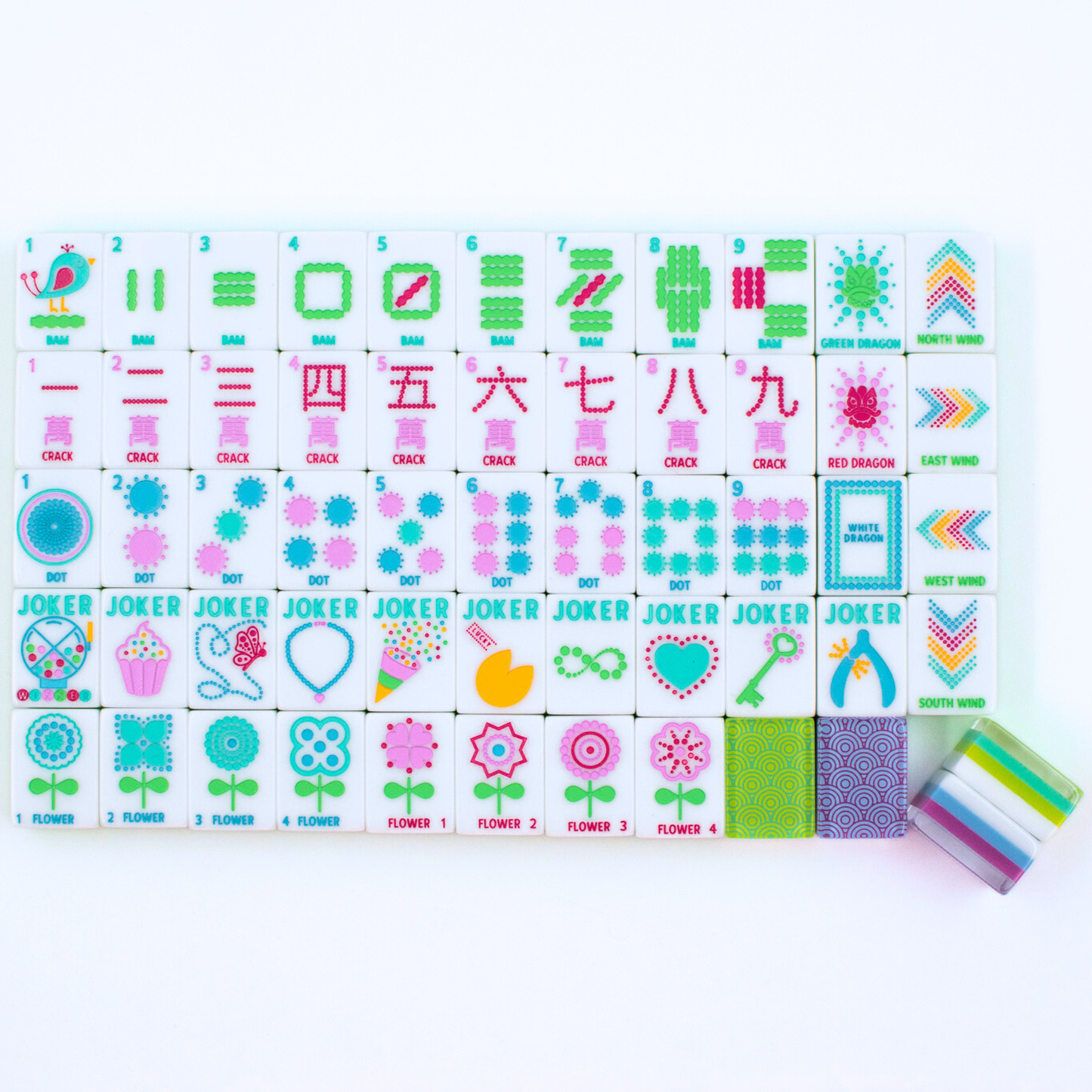 My Fair Mahjong - Crystal Confetti Purple | Mahjong with a Sprinkle of Color