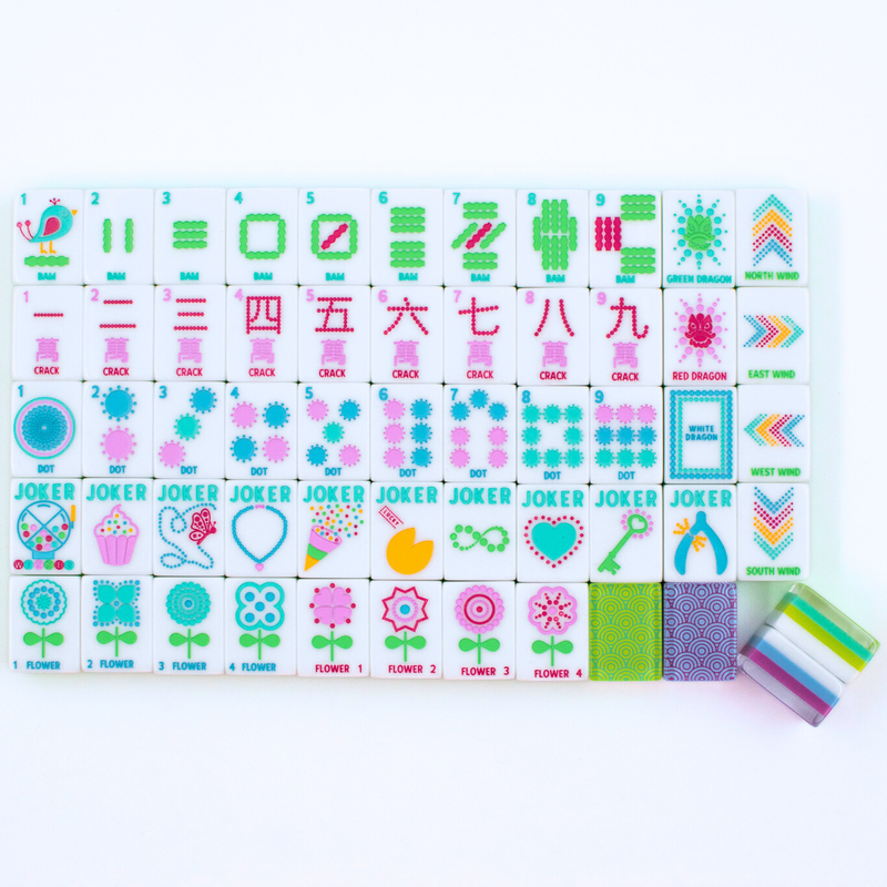 My Fair Mahjong - Crystal Confetti Purple | Mahjong with a Sprinkle of Color