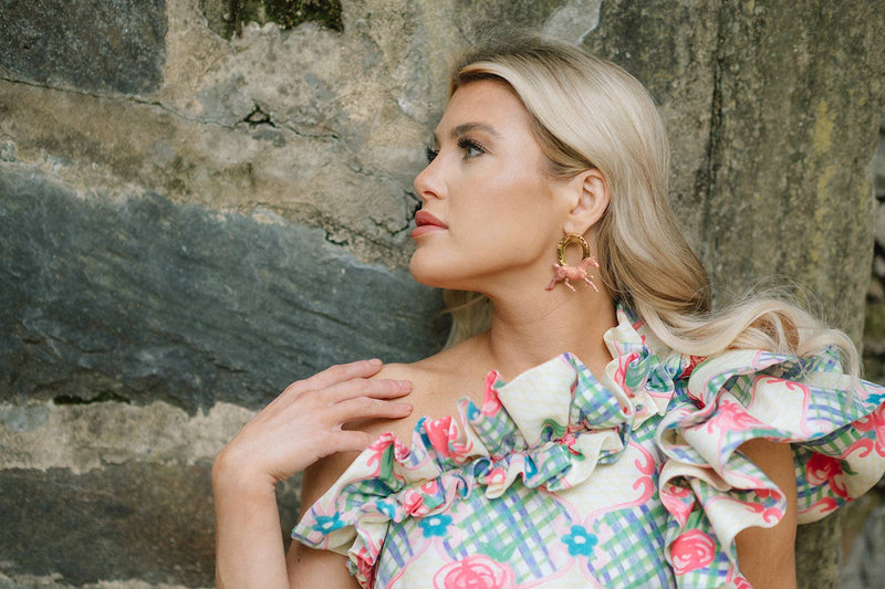 The Pink Reef - Keeneland Horse Earrings