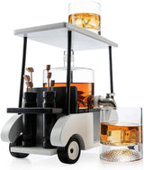 The Wine Savant /  Khen Glassware - Golf Cart Whiskey Decanter & Ball Glasses