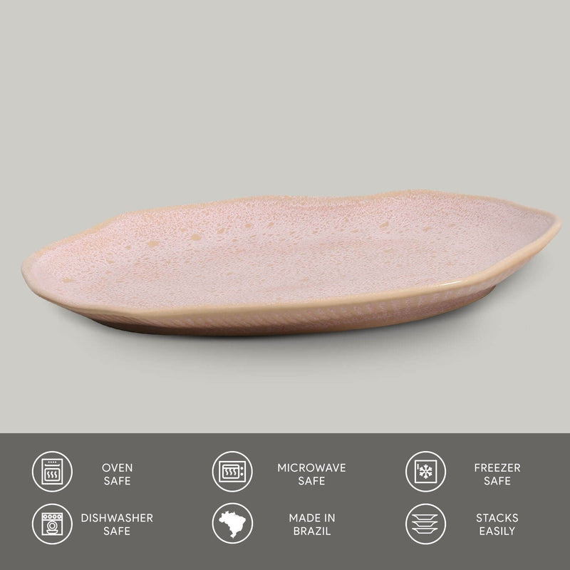 Shallow Bio Oval Platter Medium Set of 4