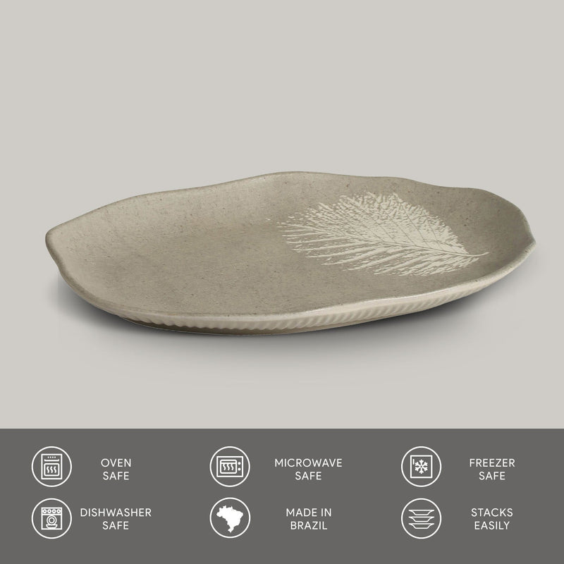 Shallow Bio Oval Platter Medium Set of 4