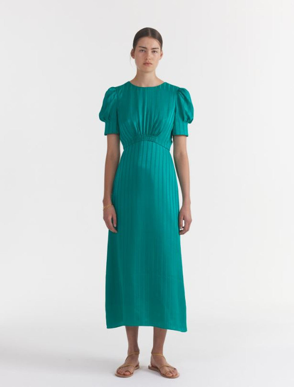 Saloni - Bianca Dress - Mallard Green Saloni - Bianca Dress - Mallard Green