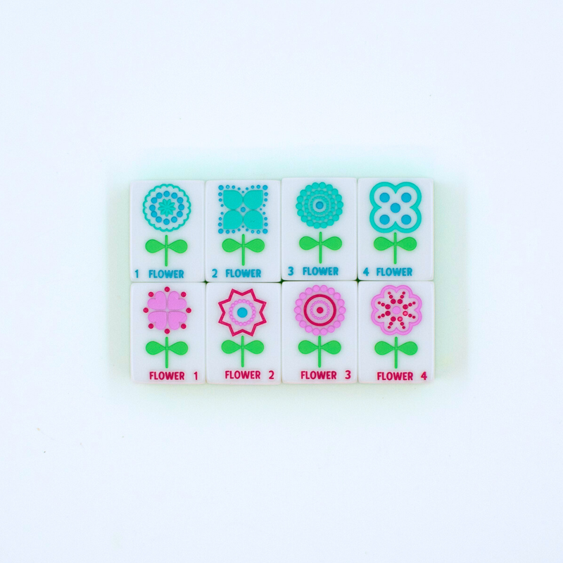 My Fair Mahjong - Crystal Confetti Lemon-Lime | Mahjong with a Sprinkle of Color and Joy | 1.25" x 0.9" x 0.7"