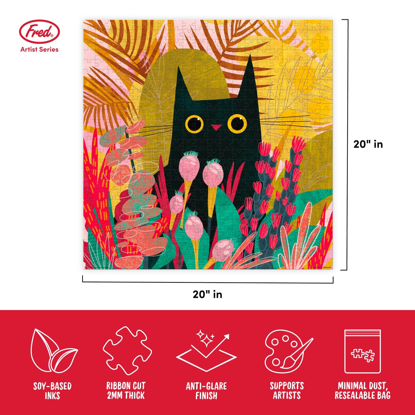 Black Cat 500 Piece Puzzle