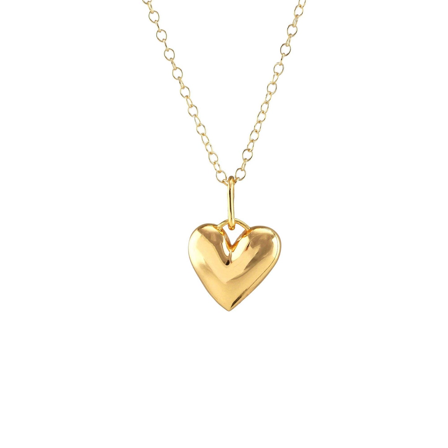 Kris Nations - Puffy Heart Charm Necklace
