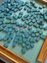 Peace Love Mahjong - OG Mahj Tiles - Totally Teal