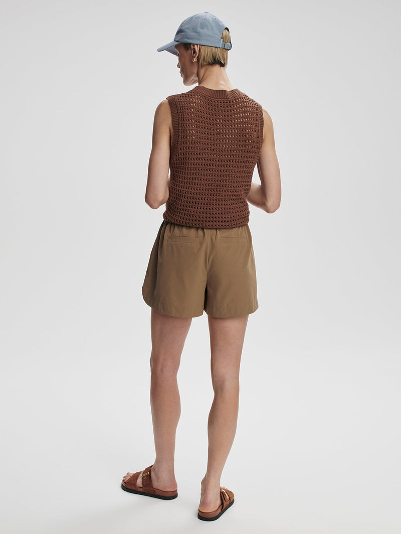 Varley - Nila Mid Rise Short 3.5 - Taupe Stone