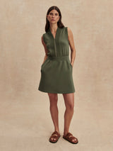 Varley - Polyanna Half Zip Dress - Thyme