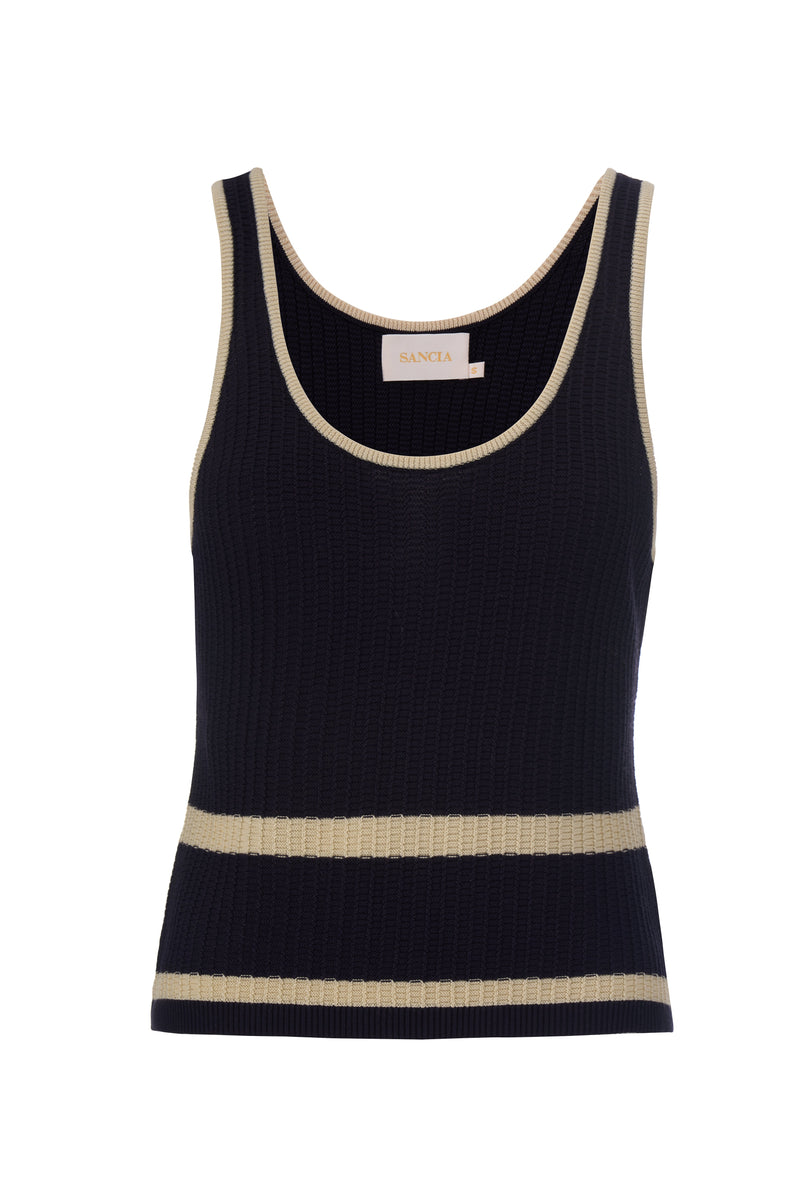 SANCIA - The Cali Knit Top - Caribbean